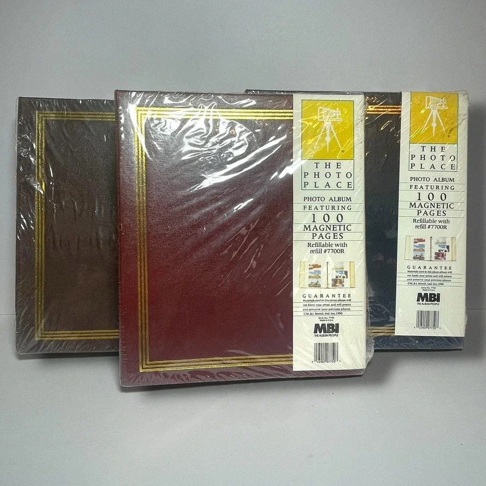 The Library Collection Vintage 100 Page Photo Albums NEW SEALED MBI Lot Of 3